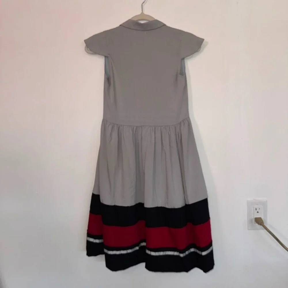 NWT Fruity Couture Girls Size 10-12yr Dress Double Breasted Short Cap Sleeves